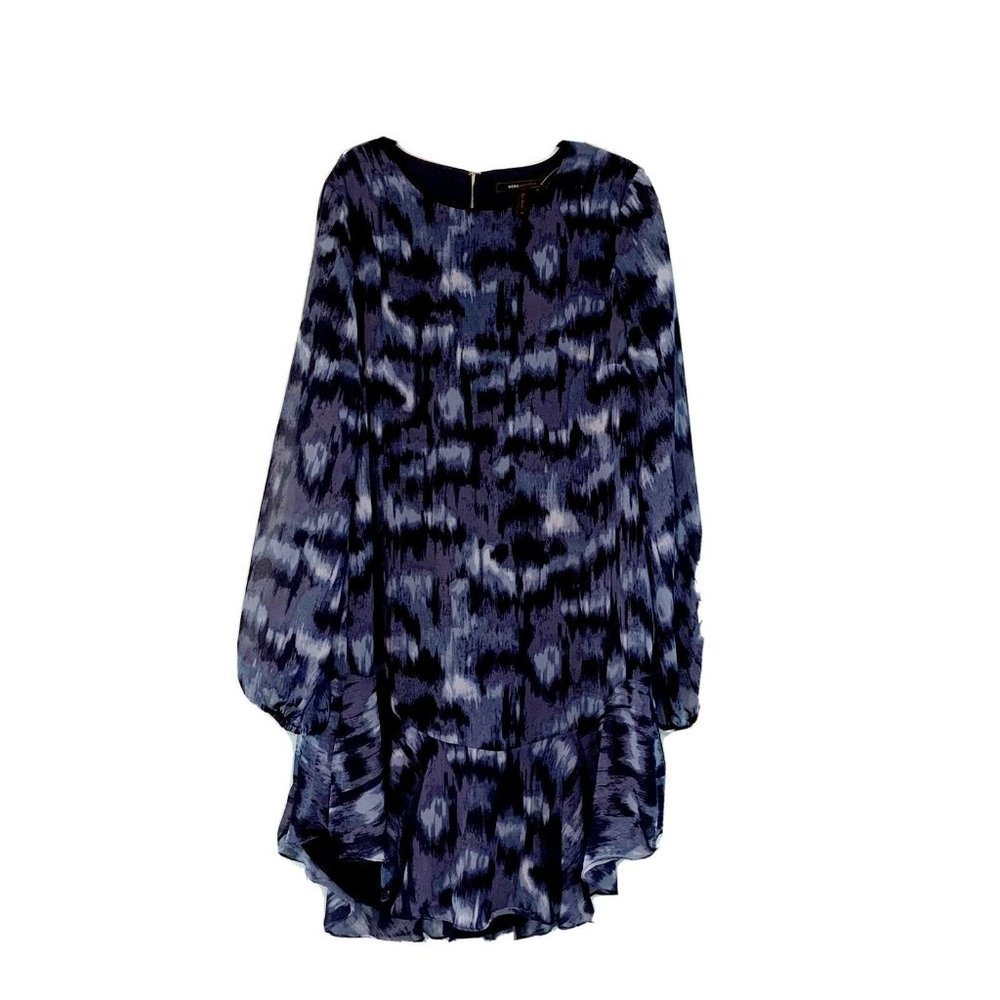 BCBG Maxazria Pacific Blue Cloud Flowy Shift Dress